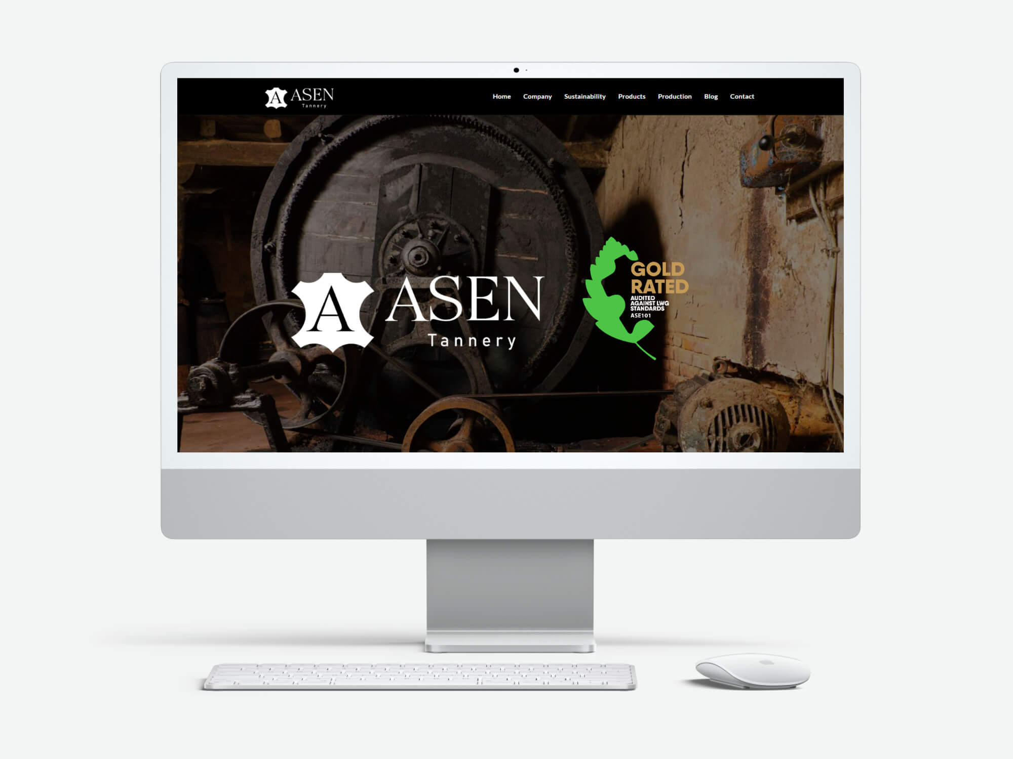Asen Leather website