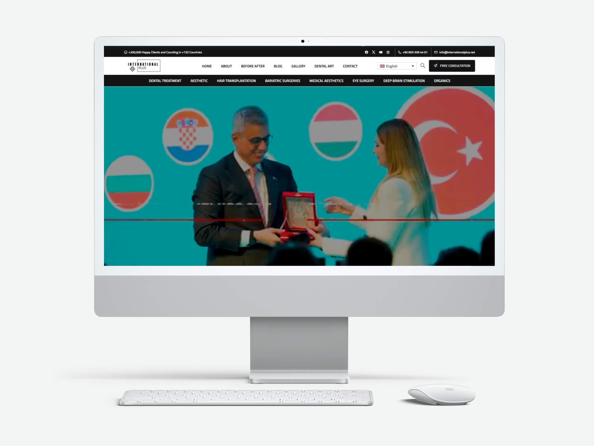 International Plus website