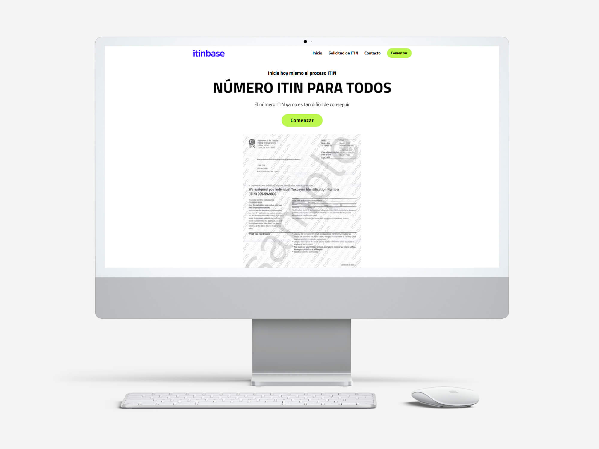ITIN Base website
