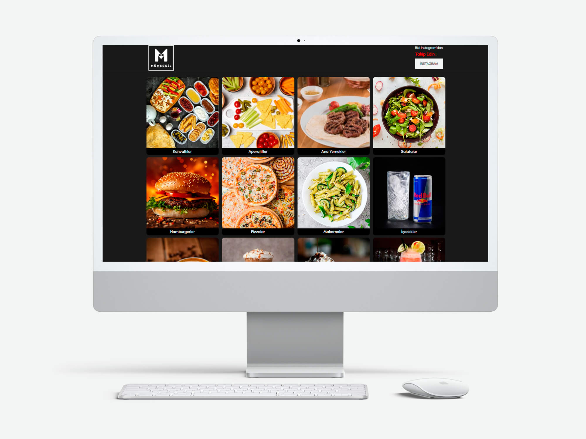Mümessil Cafe Menü website