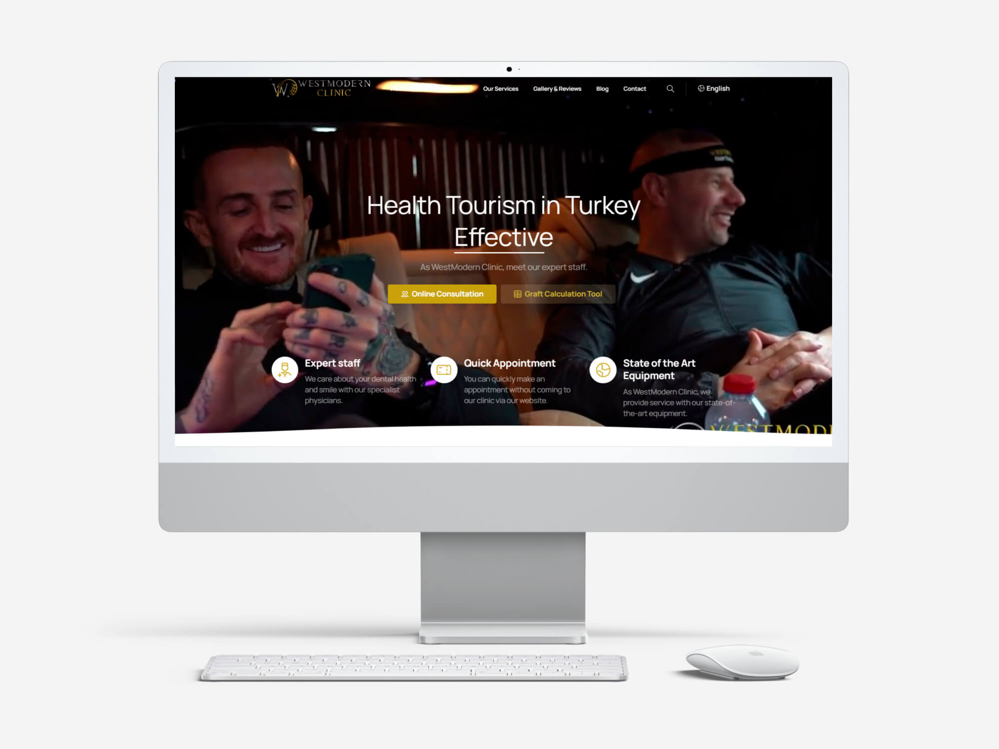 West Modern Clinic website