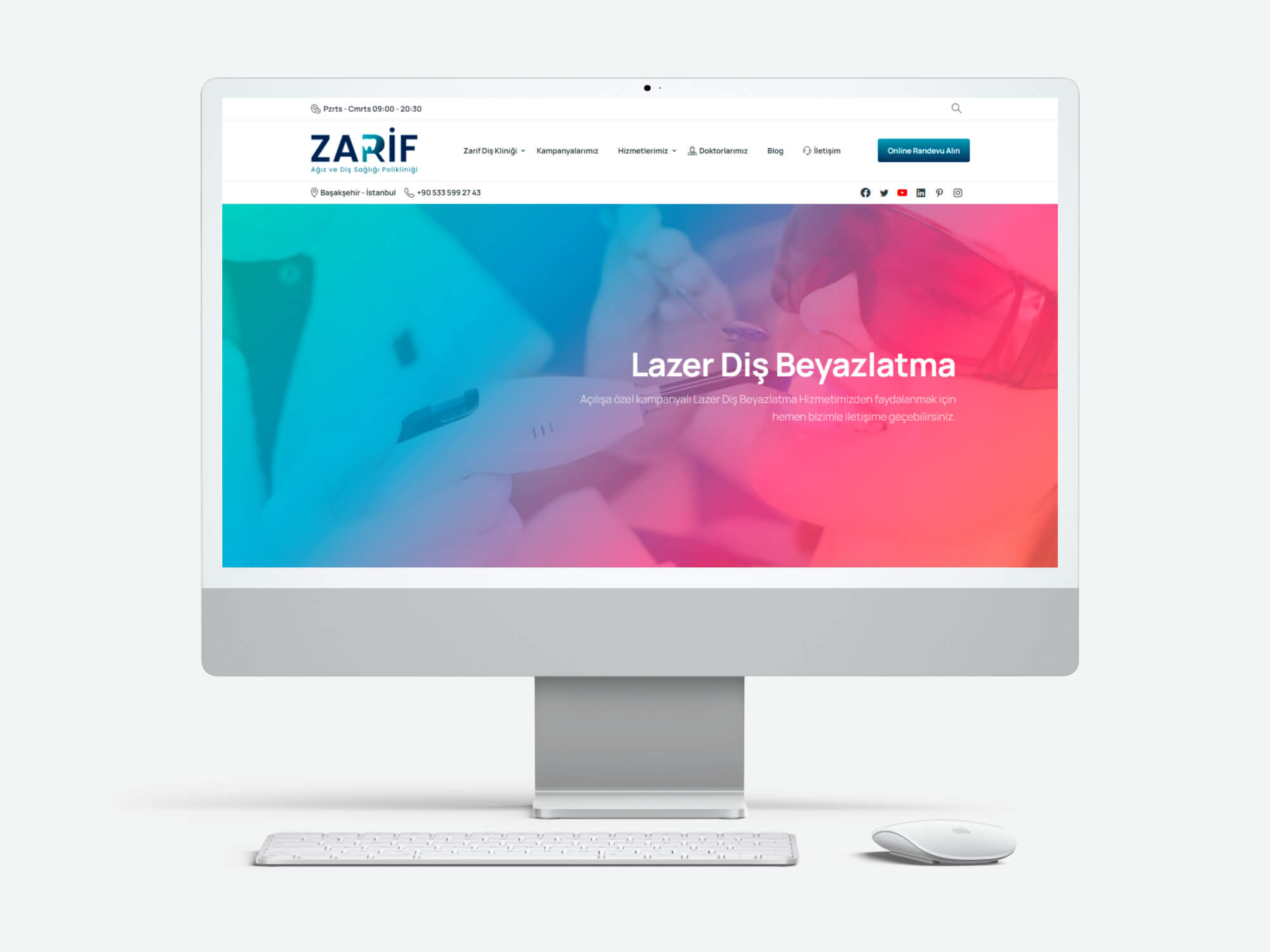 Zarif Diş Kliniği website
